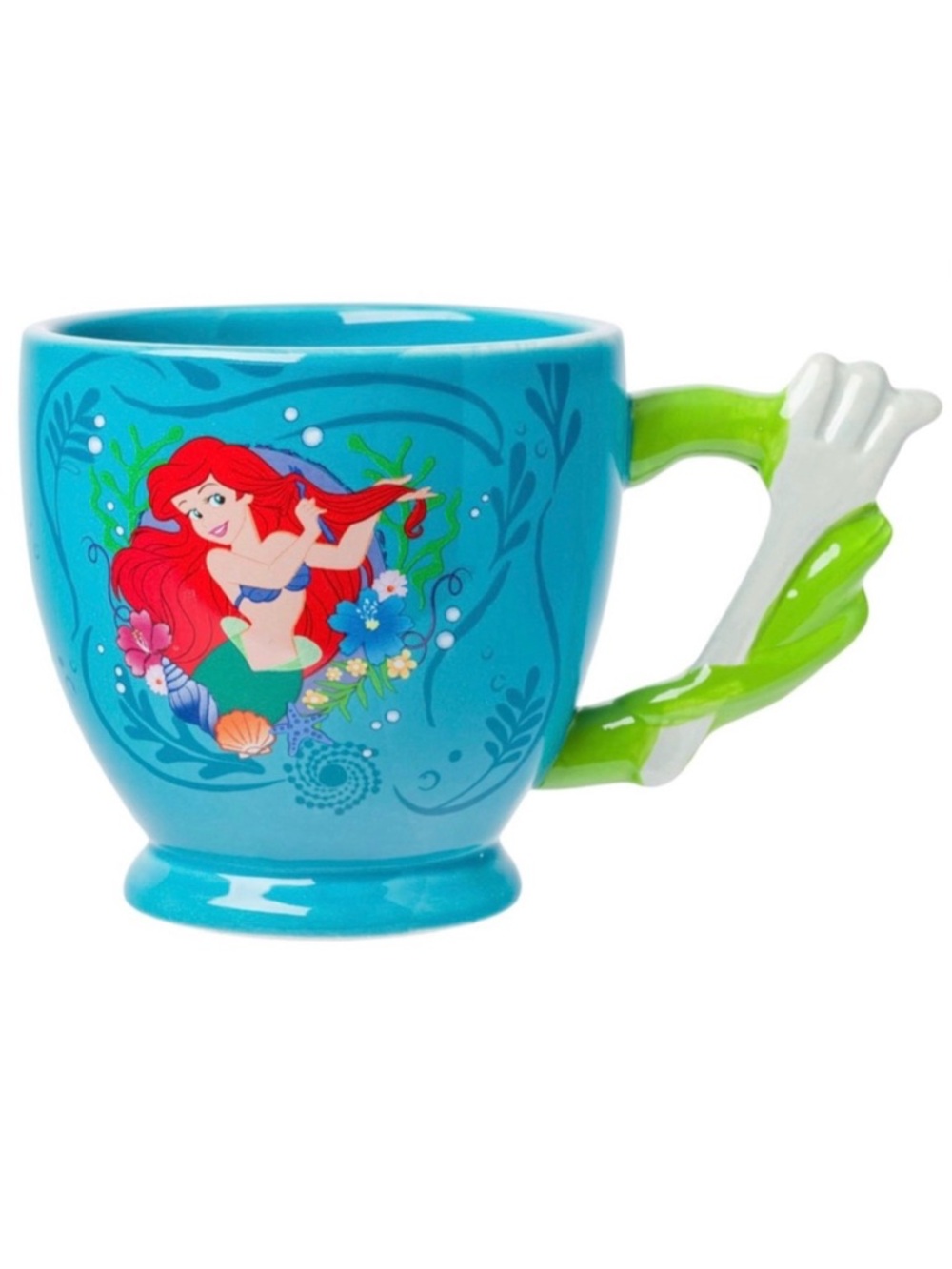 Disney’s The Little Mermaid Ariel Dinglehopper Fork Hair Brush Ceramic Mug (NWT)
